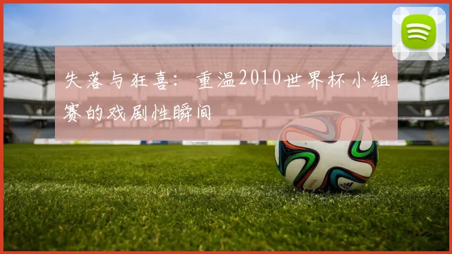 失落与狂喜：重温2010世界杯小组赛的戏剧性瞬间