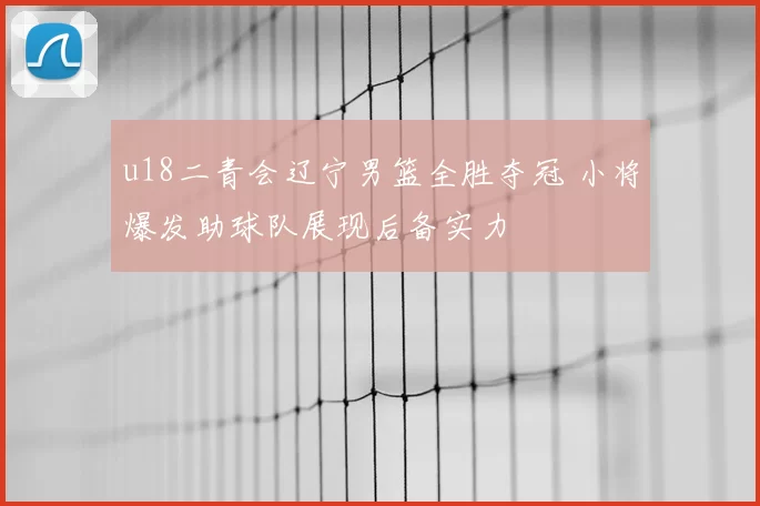 u18二青会辽宁男篮全胜夺冠 小将爆发助球队展现后备实力