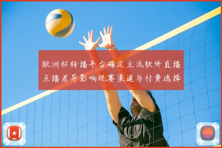 欧洲杯转播平台确定主流软件直播点播差异影响观赛渠道与付费选择