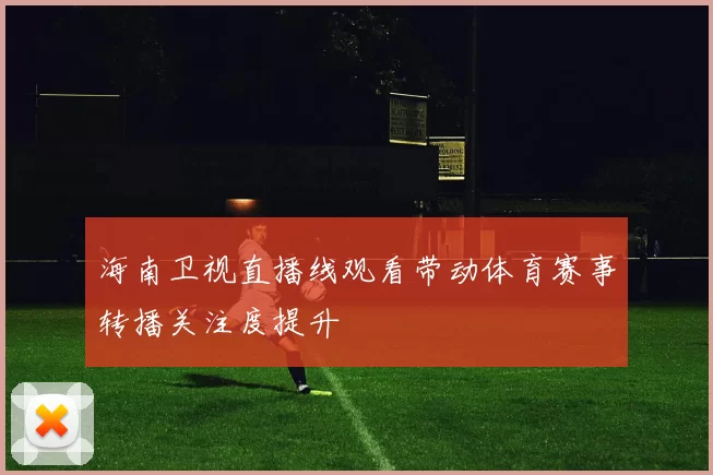 海南卫视直播线观看带动体育赛事转播关注度提升